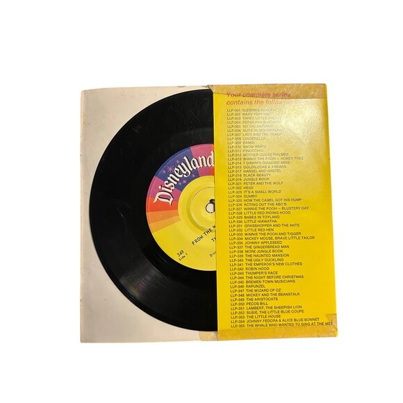 Walt Disney The Aristocats Disneyland Record & Book LLP-349 Vintage 1970s Origin - Picture 3 of 3